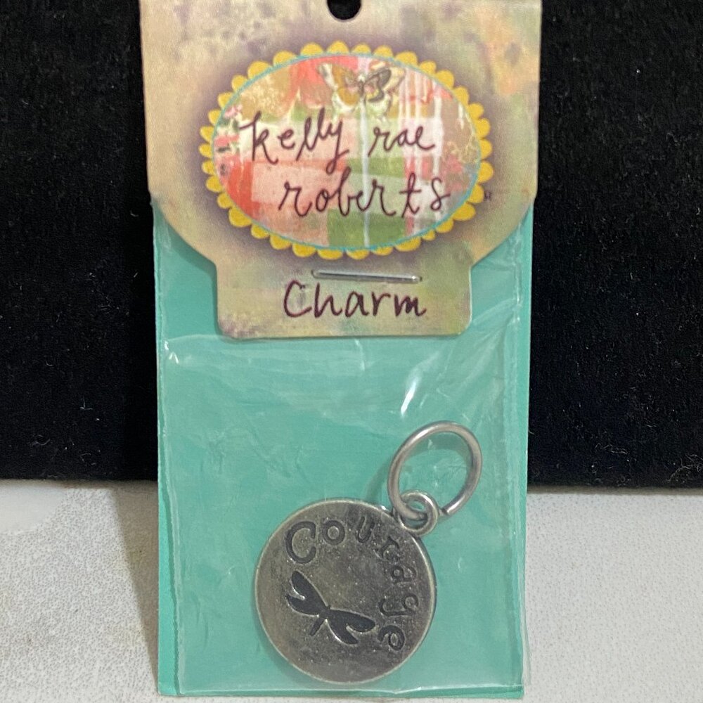 Kelly Rae Roberts silver-tone charm "courage" - Picture 2 of 5